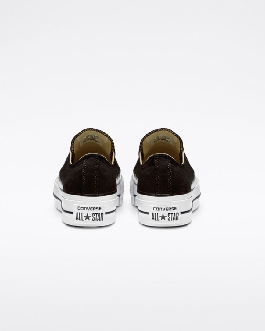 Topanky Na Platforme Converse Chuck Taylor All Star Lift Platene Nizke Damske Čierne Biele | SK MGEFW5